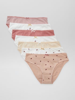 Lote de 7 cuecas para mulher