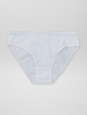 Lote de 7 cuecas para mulher lisas