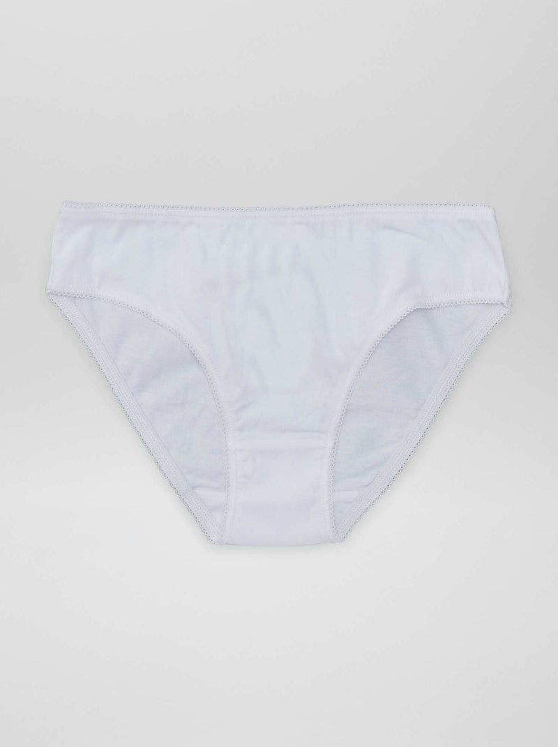 Lote de 7 cuecas para mulher lisas ROSA - Kiabi