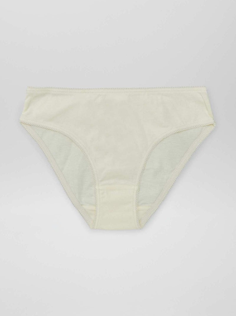 Lote de 7 cuecas para mulher lisas ROSA - Kiabi