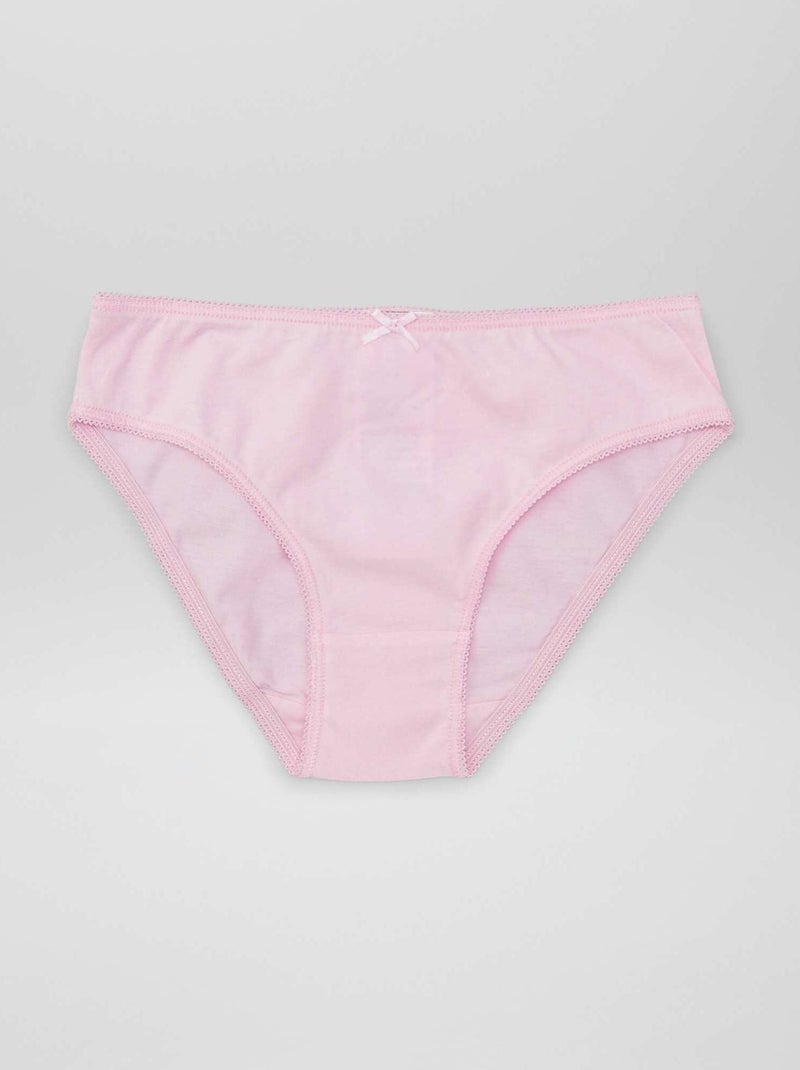 Lote de 7 cuecas ROSA - Kiabi