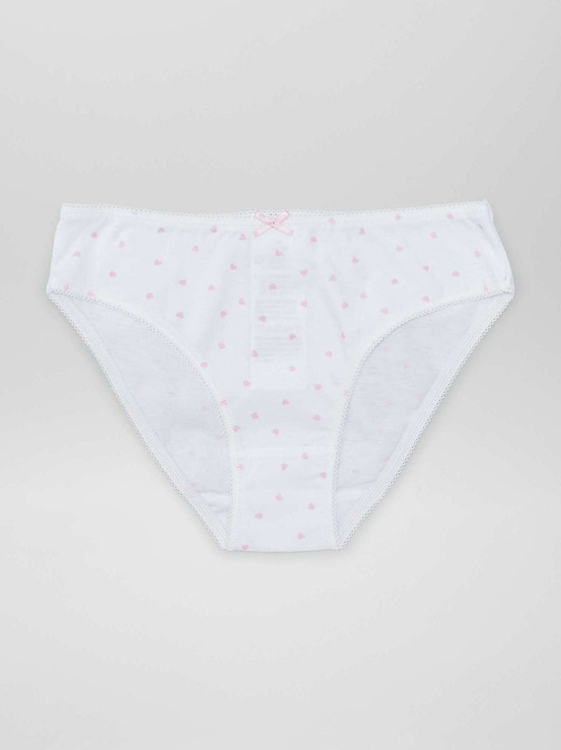 Lote de 7 cuecas ROSA - Kiabi