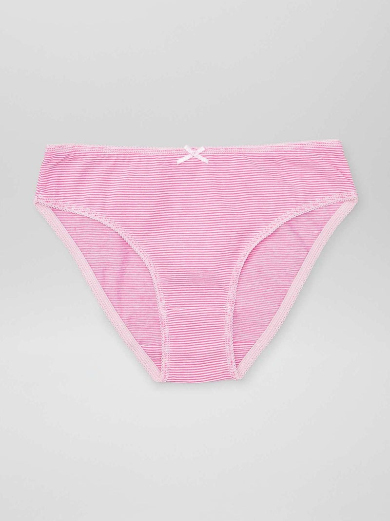 Lote de 7 cuecas ROSA - Kiabi