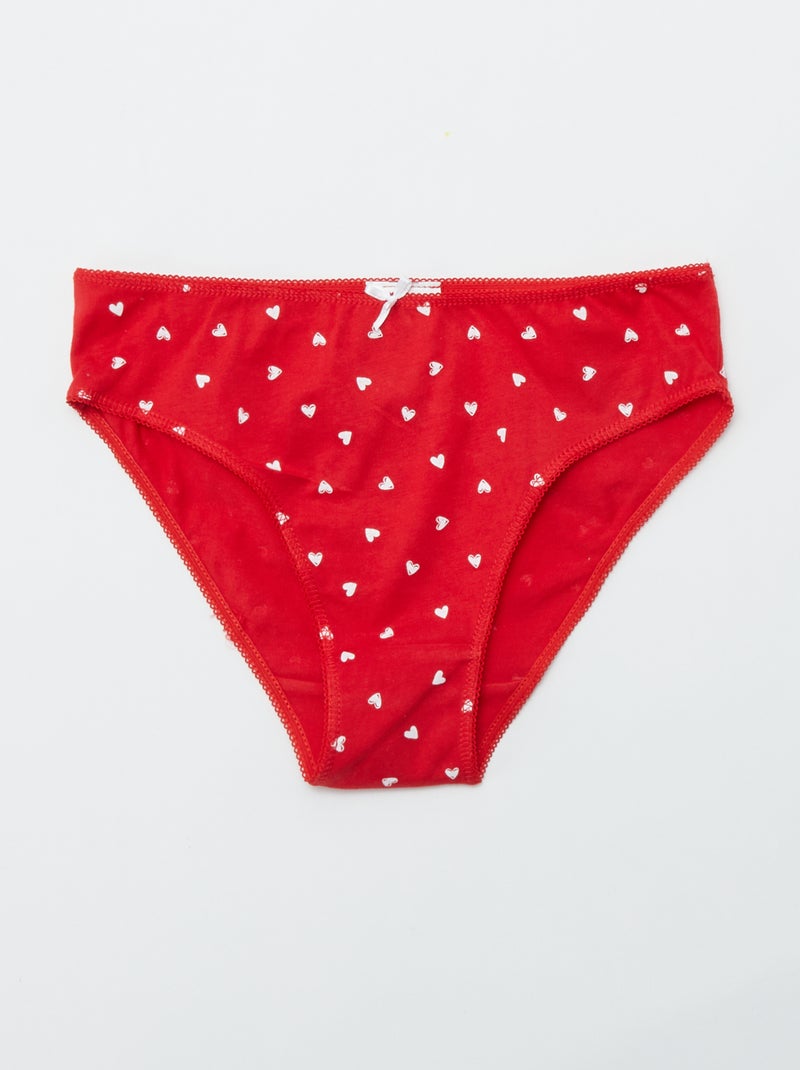 Lote de 7 cuecas ROXO - Kiabi