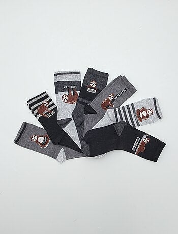 Lote de 7 pares de meias
