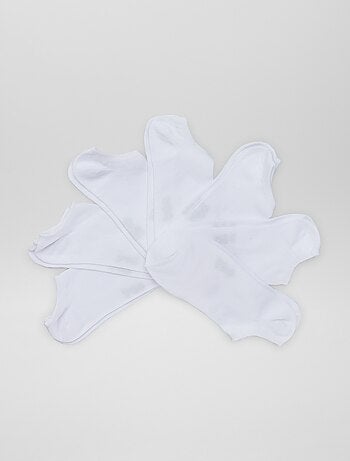 Lote de 7 pares de meias invisíveis