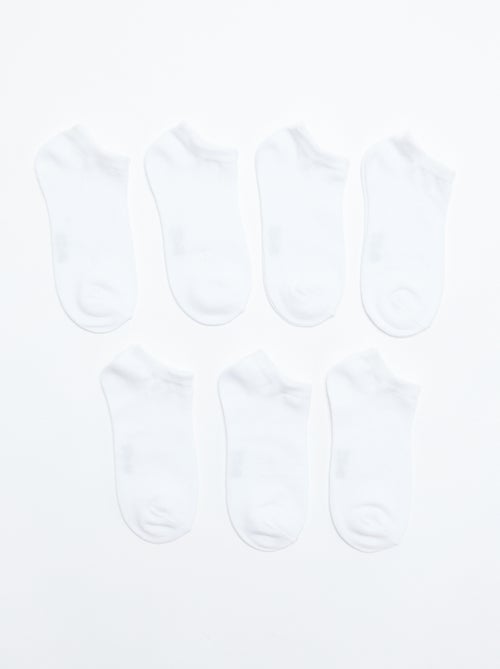 Lote de 7 pares de meias invisíveis - Kiabi