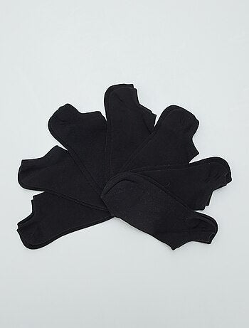 Lote de 7 pares de meias invisíveis