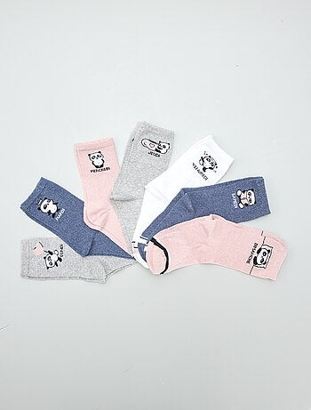 Lote de 7 pares de meias