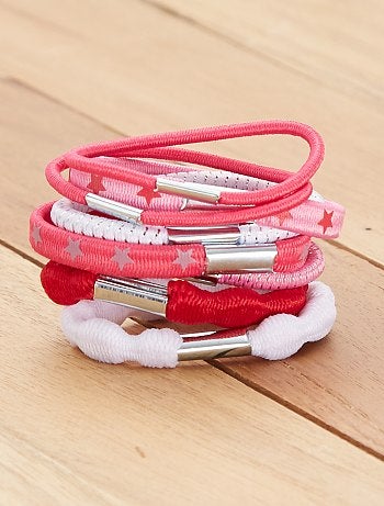 Lote de 8 elásticos para o cabelo - Kiabi