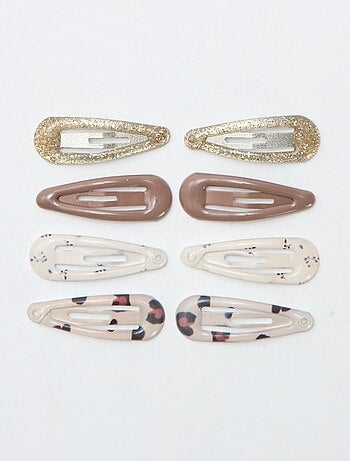 Lote de 8 miniganchos clic clac