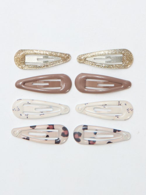 Lote de 8 miniganchos clic clac - Kiabi