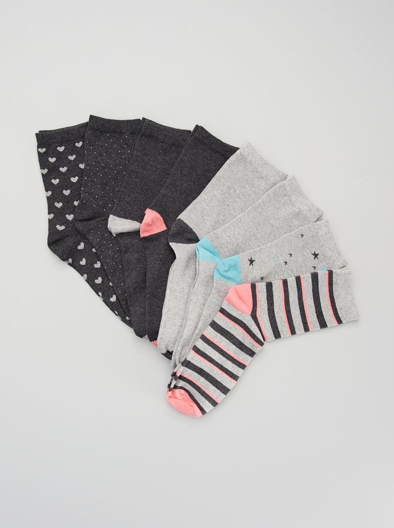 Lote de 8 pares de meias BEGE - Kiabi