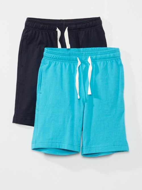 Lote de bermudas em jersey - 2 peças - Kiabi