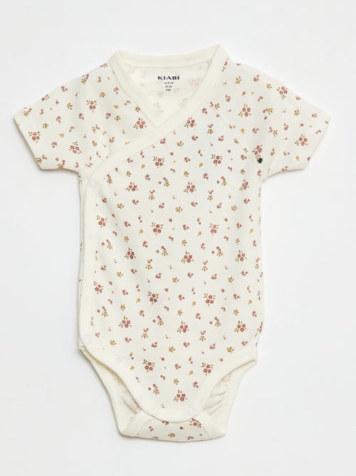 Lote de bodies de manga curta - 3 peças - Kiabi