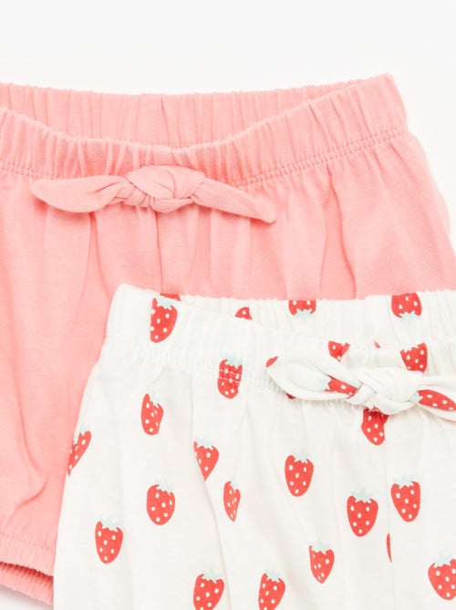 Lote de calções com laços 2 peças - Kiabi