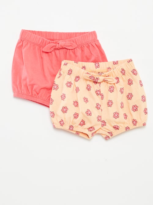 Lote de calções com laços 2 peças - Kiabi