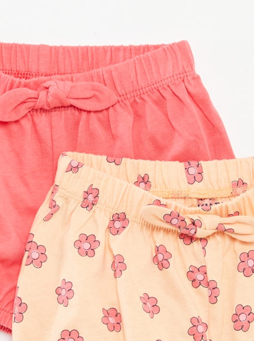 Lote de calções com laços 2 peças - Kiabi