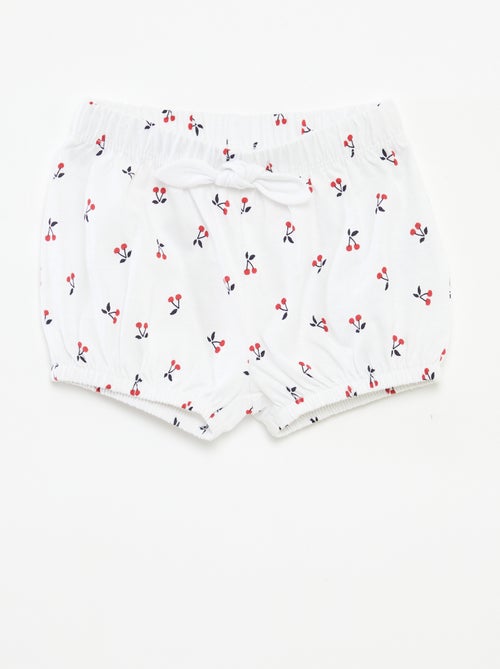 Lote de calções com laços 2 peças - Kiabi