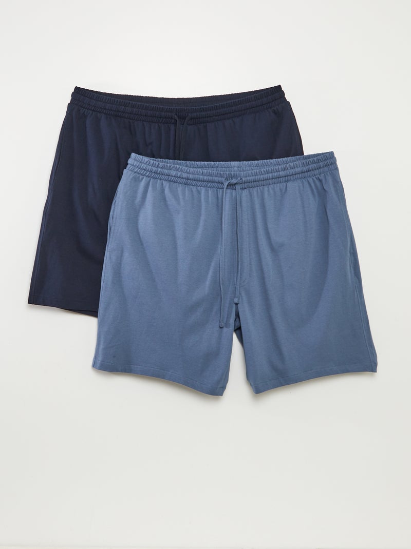 Lote de calções de pijama em jersey AZUL - Kiabi