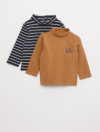 Lote de camisolas interiores de gola alta - 2 peças