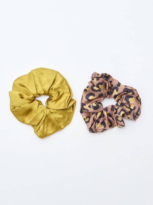 Lote de dois elásticos de cabelo acetinados - Kiabi