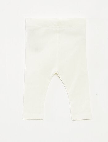 Lote de leggings compridos 1 estampado all-over / 1 cor lisa