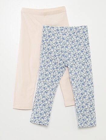 Lote de leggings curtas com motivos - 2 peças