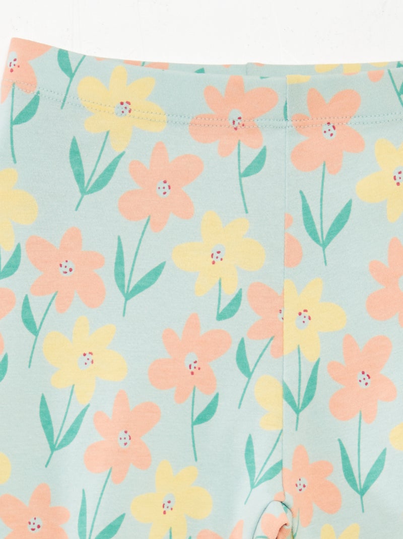 Lote de leggings curtas com motivos - 2 peças VERDE - Kiabi