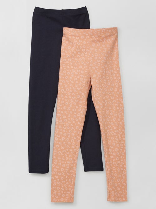 Lote de leggings de algodão elástico - Kiabi