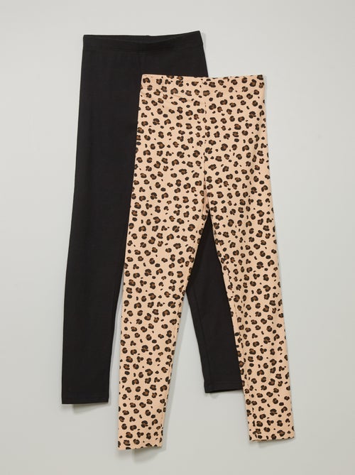 Lote de leggings de algodão elástico - Kiabi