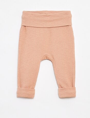 Lote de leggings nervuradas + meias - 2 peças