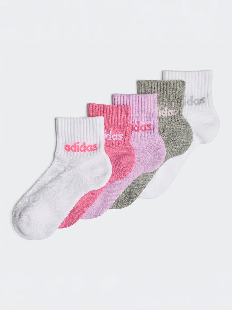 Lote de meias 'Adidas' - 5 pares ROSA - Kiabi