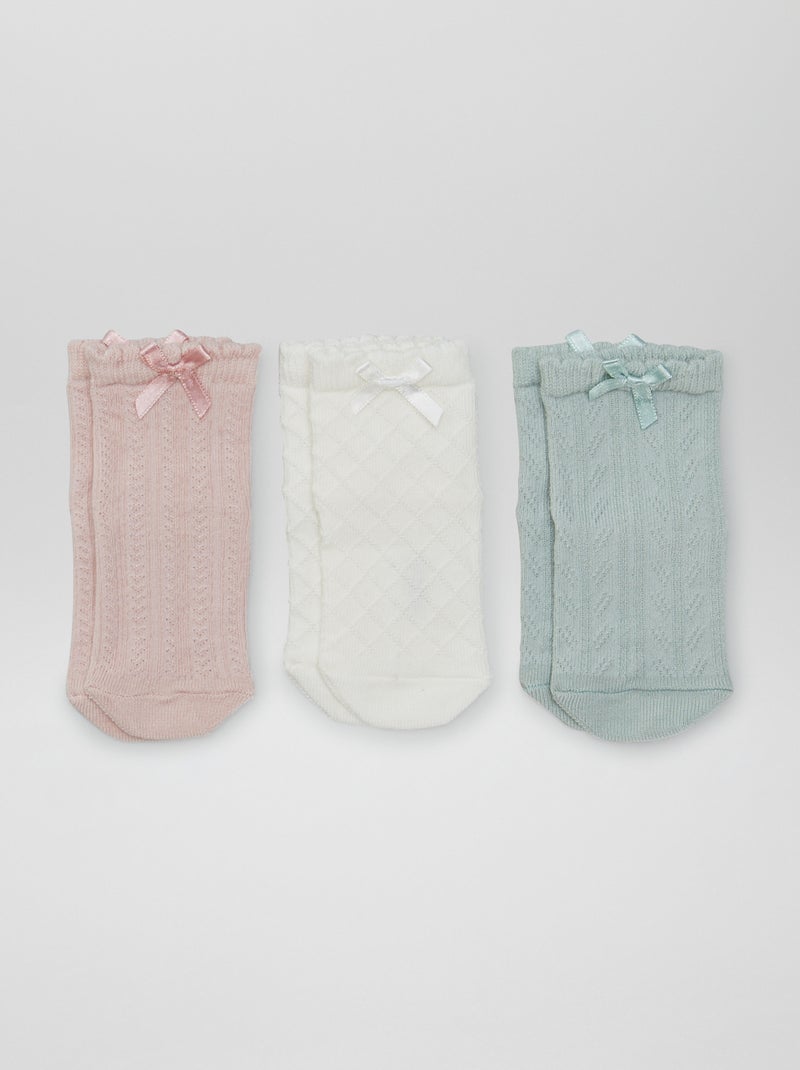 Lote de meias de fantasia  - 2 pares ROSA - Kiabi