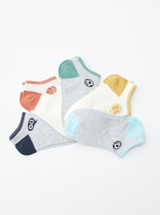 Lote de meias invisíveis estampadas