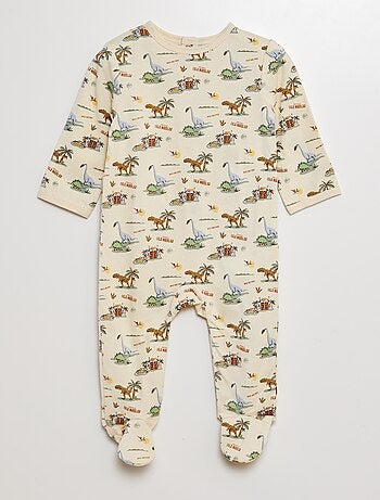 Lote de pijamas babygrow em jersey - 2 peças