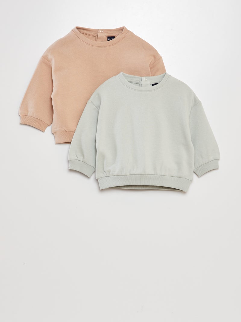 Lote de sweatshirts lisas AZUL - Kiabi