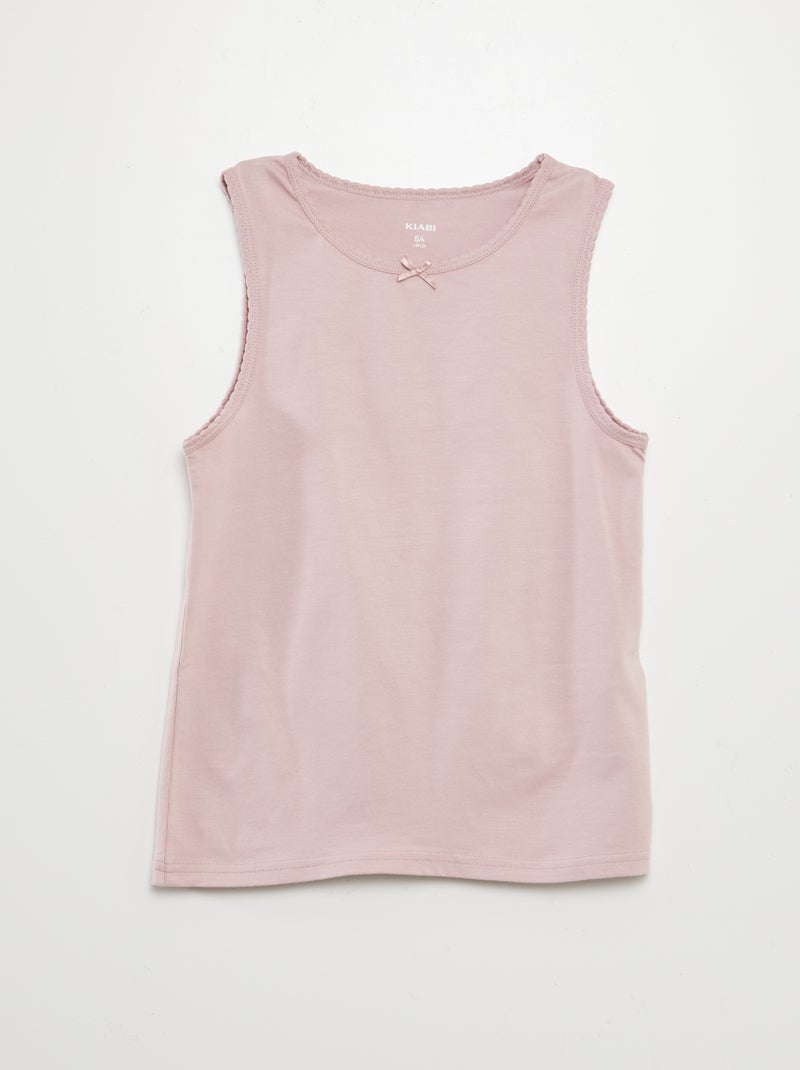 Lote de tops com alças largas AZUL - Kiabi