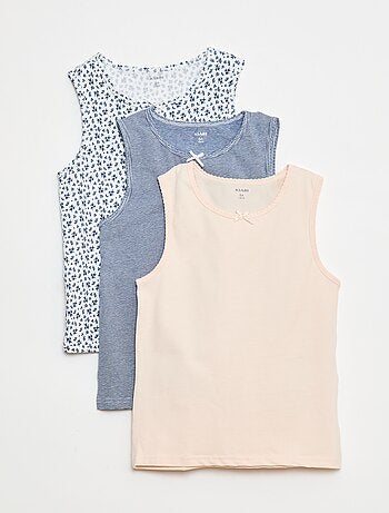 Lote de tops com alças largas