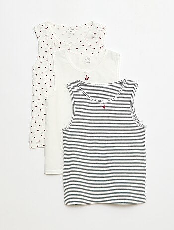 Lote de tops com alças largas