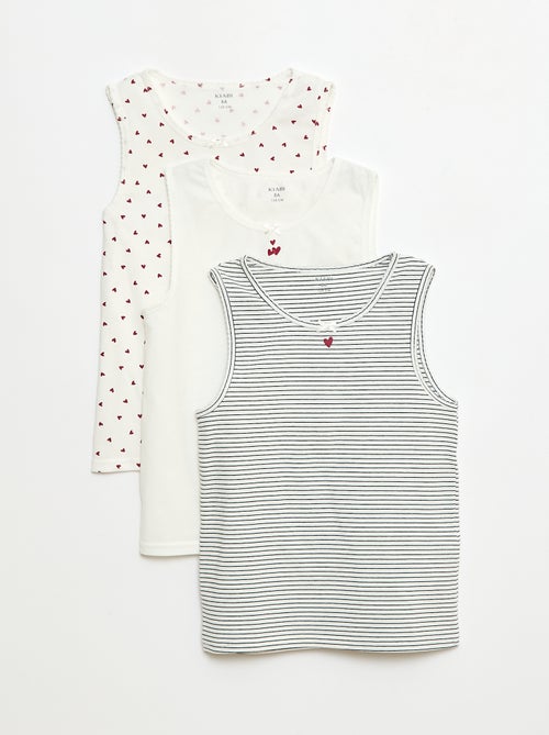 Lote de tops com alças largas - Kiabi