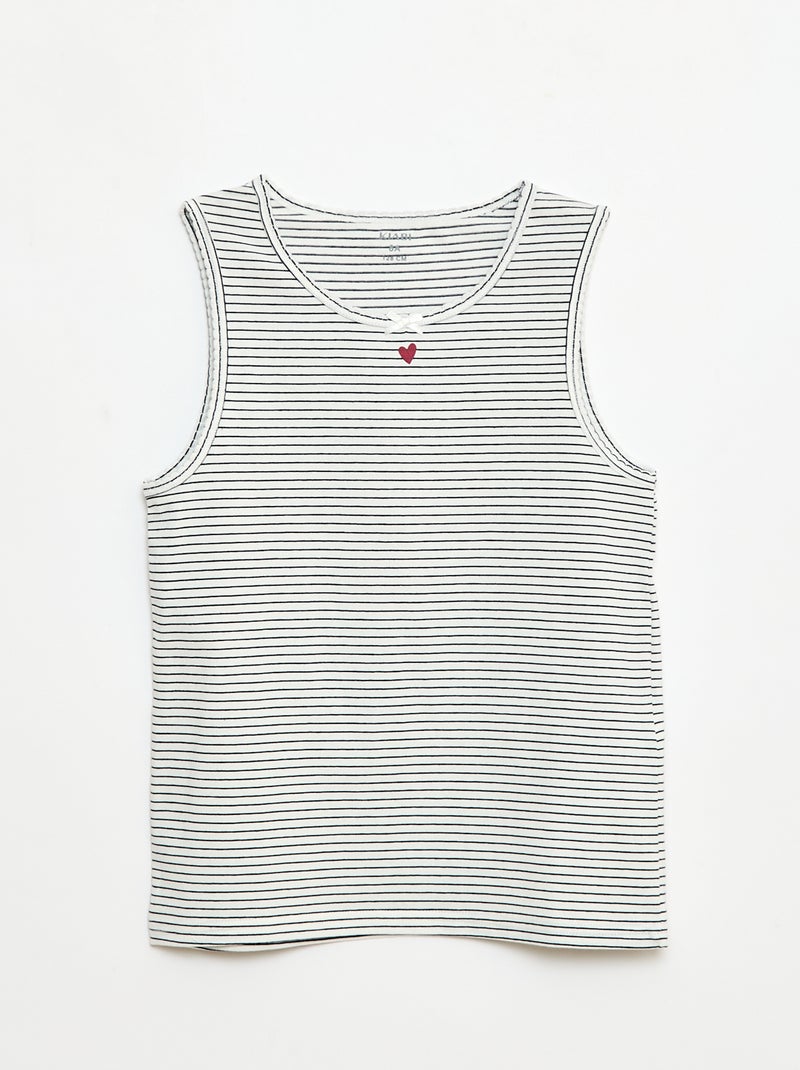 Lote de tops com alças largas Branco - Kiabi