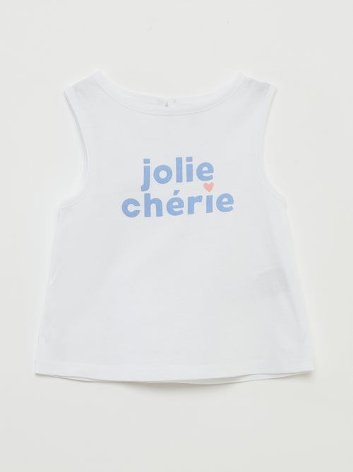 Lote de tops com alças largas - Kiabi