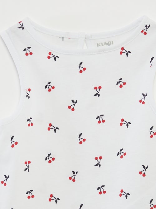 Lote de tops com alças largas - Kiabi