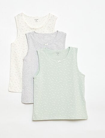 Lote de tops com alças largas