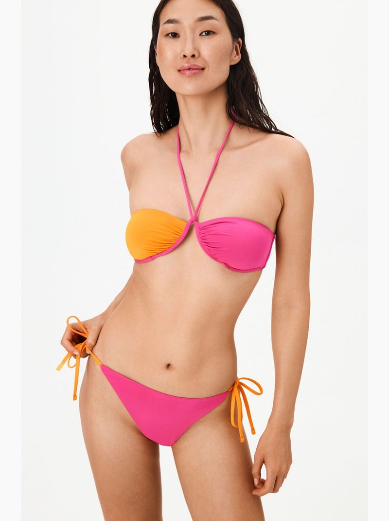 Lucilla top de biquíni com aro penti Rosa-fluo - Kiabi