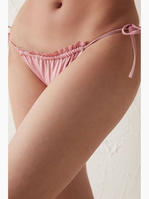 Lupine cueca de biquíni com folho e atar penti - Kiabi Lupine cueca de biquíni com folho e atar penti - Kiabi