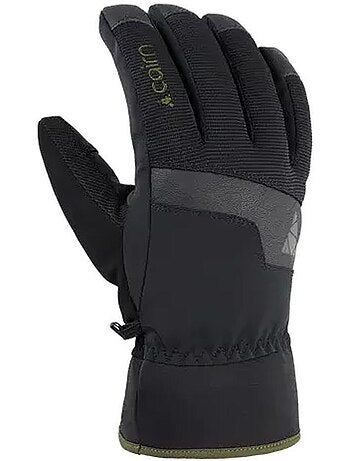 Luvas cairn huron para homem - preto/caqui
