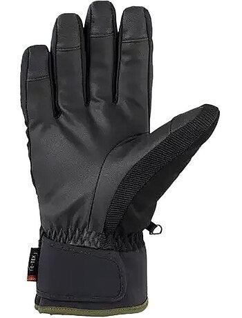 Luvas cairn huron para homem - preto/caqui