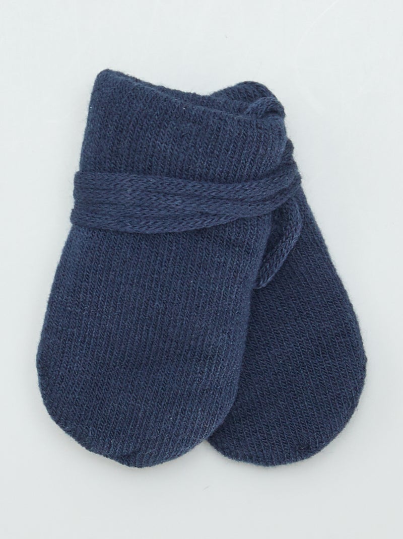 Luvas com atilhos AZUL - Kiabi